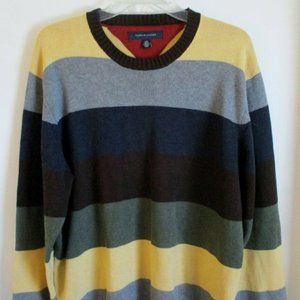 Vintage TOMMY HILFIGER Color Block Striped Sweater